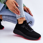 Sneakersy damskie z siatki na platformie do kostki wsuwane Cross Jeans LL2R4032C 37 Czarne (8697319464542) - obraz 6