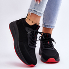 Sneakersy damskie z siatki na platformie do kostki wsuwane Cross Jeans LL2R4032C 39 Czarne (8697319464566) - obraz 1