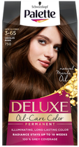 Trwała farba do włosów Palette Deluxe Oil-Care Color z mikroolejkami 750 (3-65) Chocolate Brown (3838824176932) - obraz 1