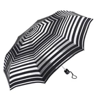 Парасоля жіноча механічна Fulton Minilite-2 Silver Stripes L354-041178