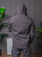 Мужской демисезонный Костюм полиция Softshell с Липучками под Шевроны черный Куртка и брюки L - изображение 5