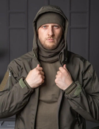 Мужская куртка НГУ Softshell оливковый цвет с анатомическим покроем ветрозащитная 3XL - изображение 6