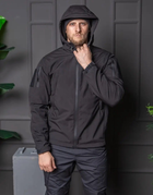 Мужской демисезонный Костюм полиция Softshell с Липучками под Шевроны черный Куртка и брюки M - изображение 7