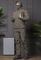 Мужская куртка НГУ Softshell оливковый цвет с анатомическим покроем ветрозащитная L - изображение 11
