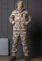 Чоловічий демісезонний Костюм мультикам Softshell із Липучками під Шеврони Куртка та штани 2XL - зображення 2