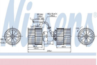 Вентилятор пічки NISSENS 87071 Ford Sierra 1015486, 1644040, 6684269