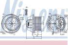 Вентилятор печки NISSENS 87062 BMW 3 Series, X3, X4, 1 Series, X1 64116933663, 64119144200, 64119227670