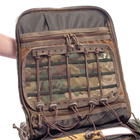 Рюкзак медичний тактичний дволямковий зносостійкий для силових структур Brotherhood мультикам (OPT-62001) - зображення 7