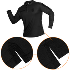Поло футболка тактическая мужская с длинным рукавом для силовых структур Paladin Черная (7367), L (OPT-10501) - изображение 5