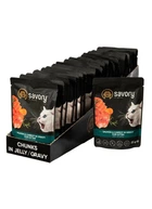 Влажный корм Savory для котят Лосось с морковью в соусе 85 г