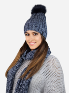 Комплект жіночий (шапка+шарф) Kamea K.22.261.12 One Size Темно-синій (5903246771398) - зображення 1