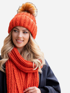 Комплект жіночий (шапка+шарф) Kamea K.23.211.27 One Size Оранжевий (5903246781878) - зображення 1