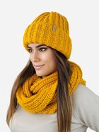 Комплект жіночий (шапка+снуд) Kamea K.23.212.25 One Size Жовтий (5903246782004) - зображення 1