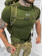 Тактичний рамний рюкзак Tactical Bag Olive 100 л - изображение 4