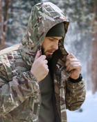 Зимний мужской костюм Рип-Стоп -20°C Утепленный бушлат и брюки Мультикам 52 - изображение 4