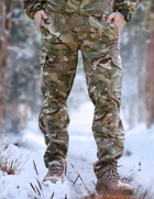 Зимовий чоловічий костюм Ріп-Стоп -20°C Утеплений бушлат та штани Мультикам 52 - зображення 5