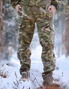 Зимний мужской костюм Рип-Стоп -20°C Утепленный бушлат и брюки Мультикам 48 - изображение 5