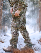 Зимовий чоловічий костюм Ріп-Стоп -20°C Утеплений бушлат та штани Мультикам 52 - зображення 7