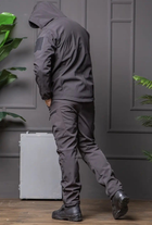 Чоловічі штани Soft-shell на флісі з високою посадкою чорний колір / вітрозахисні та водонепроникні XL - зображення 4