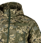 Мужская зимняя теплосохраняющая куртка SoftShell Max-Heat ММ-14 с капюшоном Пиксель ВСУ L (Kali) KL058 - изображение 5