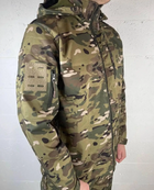 Військова чоловіча куртка Accord Soft-shell на флісі Мультикам XL (Kali) KL015 - зображення 5