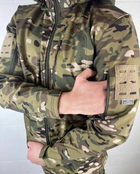 Військова чоловіча куртка Accord Soft-shell на флісі Мультикам 3XL (Kali) KL011 - зображення 5