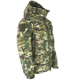 Куртка мужская демисезонная с капюшоном Kombat Tactical KL057 из водостойкого материала Kom-Tex Воротник на флисовой подкладке с регулируемым внутренним капюшоном Multicam XXL (Kali) - изображение 4