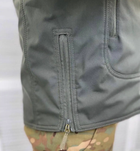 Армейская куртка Combat ткань soft-shell на флисе Оливковый XL (Kali) KL009 - изображение 6