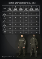 Военный штормовой ветро-влагозащитный костюм Softshell Gen.II Черный L (Kali) KL018 - изображение 4