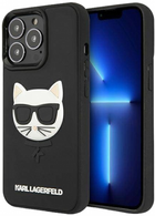 Etui CG Mobile Karl Lagerfeld 3D Rubber Choupette do Apple iPhone 13/13 Pro Czarny (3666339028152) - obraz 1