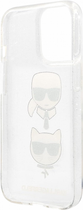 Etui CG Mobile Karl Lagerfeld Glitter Karls&Choupette do Apple iPhone 13/13 Pro Srebrny (3666339028756) - obraz 2