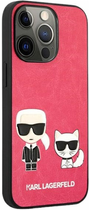 Панель CG Mobile Karl Lagerfeld Ikonik Karl&Choupette для Apple iPhone 13/13 Pro Fuchsia (3666339027278) - зображення 3