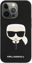 Etui CG Mobile Karl Lagerfeld Saffiano Iconic Karl Head do Apple iPhone 13/13 Pro Czarny (3666339027636) - obraz 2
