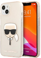 Панель CG Mobile Karl Lagerfeld Glitter Karl Head для Apple iPhone 13 Gold (3666339027582) - зображення 1