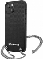 Панель CG Mobile Karl Lagerfeld Leather Textured and Chain для Apple iPhone 13 Black (3666339049935) - зображення 2