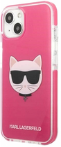 Etui CG Mobile Karl Lagerfeld Choupette Head do Apple iPhone 13 Fuksja (3666339048532) - obraz 1