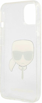 Etui CG Mobile Karl Lagerfeld Glitter Karl Head do Apple iPhone 13 mini Srebrny (3666339027452) - obraz 3