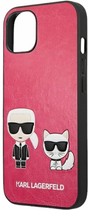 Панель CG Mobile Karl Lagerfeld Ikonik Karl&Choupette для Apple iPhone 13 mini Fuchsia (3666339027254) - зображення 3