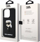 Etui CG Mobile Karl Lagerfeld Rubber Iconic 3D do Apple iPhone 14 Pro Czarny (3666339122645) - obraz 3