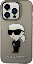 Etui CG Mobile Karl Lagerfeld Iconic Karl Lagerfeld do Apple iPhone 14 Pro Czarny (3666339087067) - obraz 2