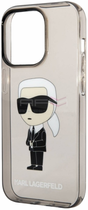Панель CG Mobile Karl Lagerfeld Glitter Karl&Choupette для Apple iPhone 14 Pro Black (3666339087227) - зображення 2
