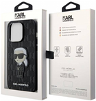 Etui CG Mobile Karl Lagerfeld Saffiano Monogram Iconic do Apple iPhone 14 Pro Czarny (3666339122560) - obraz 2