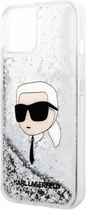 Etui CG Mobile Karl Lagerfeld Glitter Karl Head do Apple iPhone 14 Plus Srebrny (3666339086855) - obraz 3
