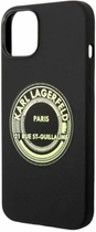 Панель CG Mobile Karl Lagerfeld Silicone RSG для Apple iPhone 14 Plus Black (3666339085810) - зображення 3