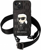Etui CG Mobile Karl Lagerfeld Monogram Iconic Patch do Apple iPhone 14 Plus Czarny (3666339098667) - obraz 3