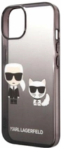 Панель CG Mobile Karl Lagerfeld Gradient Ikonik Karl&Choupette для Apple iPhone 14 Plus Black (3666339086411) - зображення 3