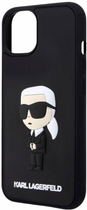 Etui CG Mobile Karl Lagerfeld Rubber Iconic 3D do Apple iPhone 14 Czarny (3666339122621) - obraz 3