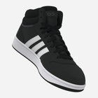 Trzewiki męskie wysokie sznurowane Adidas Hoops 3.0 Mid GW3020 43.5 (UK 9) Czarne (4065418428439) - obraz 7