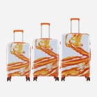 Zestaw walizek na 4 kólkach 3 szt Semi Line T5655-0 Biały/Pomarańczowy (5903563565502) - obraz 2