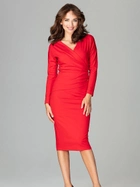 Сукня жіноча Lenitif K477 L Червона (5902194352109) - зображення 6